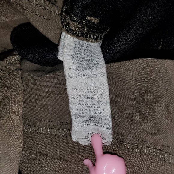 Prana Brion Pants Men's 34x30 Slim Khaki Taupe Hiking Climbing Nylon Stretch - Picture 8 of 8